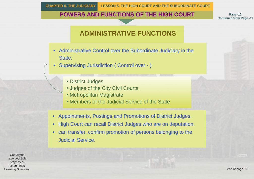 HC Judge Qualification and Service