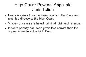 High Court Appellare Jurisdiction